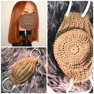 Handmade crochet mask
